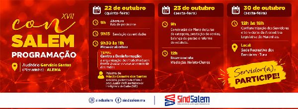 Confira a programação do XVII Consalem